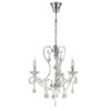 Diyas IL31363 Vela Crystal Chandelier Light in Polished Chrome