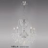 Diyas IL31365 Vela Crystal Chandelier Light in Polished Chrome