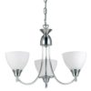 Endon 1805-3SC 3 Light Chandelier In Satin Chrome