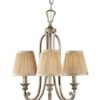 FE/ABBEY3 Abbey 3 Light Silver Sand Finish Mini Chandelier