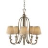 FE/ABBEY5 Abbey 5 Light Silver Sand Finish Chandelier