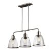 FE/HOBSON/3P SN Hobson 3 Light Island Chandelier Ceiling Light In Satin Nickel