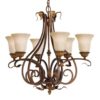 FE/SONOMAVAL6 Sonoma Valley 6 Light Chandelier Light