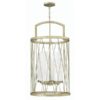 HK/NEST/P/C SL Nest 4 Light Silver Leaf Pendant Chandelier