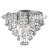 Palazzo 3 Light Round Acrylic Flush Chandelier Ceiling Light