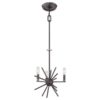 QZ/CARNEGIE3 Carnagie 3 Light Bronze Chandelier