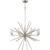 QZ/CARNEGIE8 IS Carnegie 8 Light Chandelier Ceiling Light In Imperial Silver