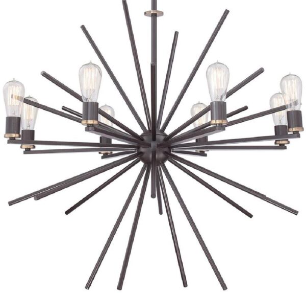 QZ/CARNEGIE8 Carnagie 8 Light Bronze Chandelier