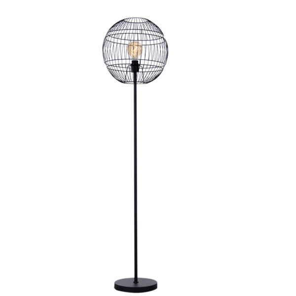 Modern floor lamp black - Sphaera