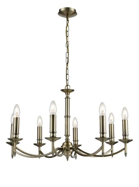 Pavlova 8 Light Ceiling Chandelier In Bronze Finish F2091/8