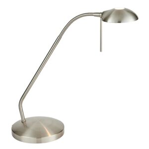 Hackney Touch Task Table Lamp In Satin Chrome