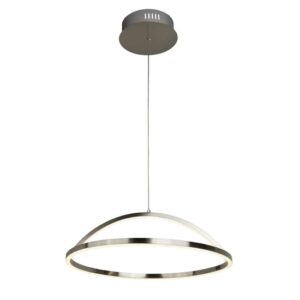 Magic LED Ceiling Pendant Light In Satin Silver