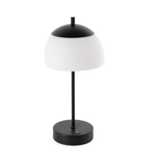 Modern Table Lamp Black with Opal Glass Incl. LED 3-Step Dimmable – Djent