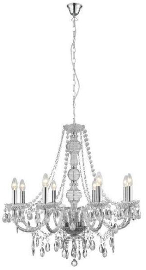 Searchlight 8888-8CL Marie Therese 8 Light Clear Acrylic Chandelier