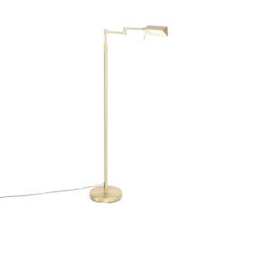 Floor lamp brass incl. LED with touch dimmer – Notia