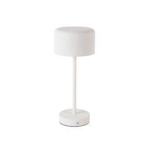 Modern table lamp white rechargeable – Poppie