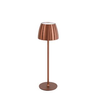 Modern table lamp red 3-step dimmable rechargeable – Dolce