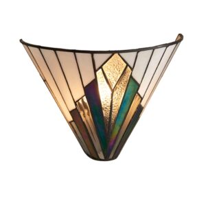 Interiors 1900 63940 Astoria Tiffany 1 Light Wall Light With Shade