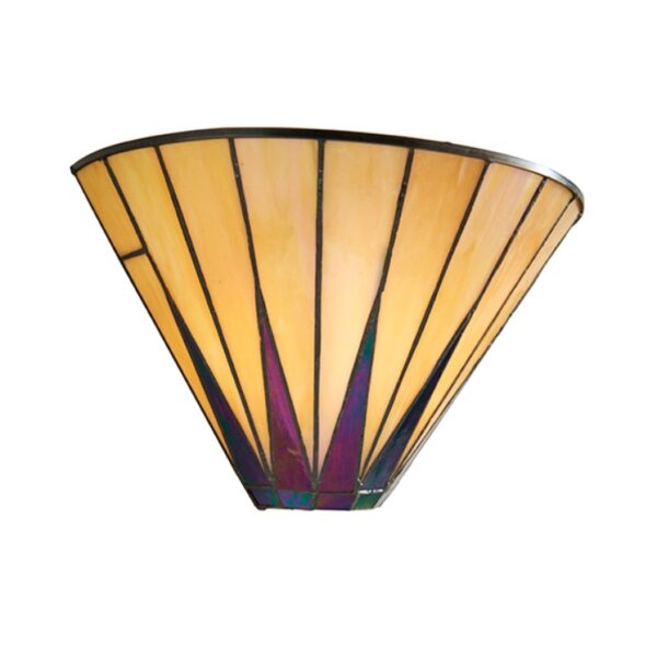 Interiors 1900 64046 Tiffany Dark Star 1 Light Wall Light