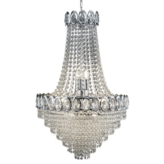 Louis Philipe 11 Light Chandelier In Chrome