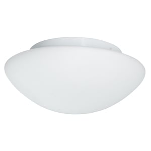 Mankato Modern Opal Glass Large Bathroom Ceiling Light In White