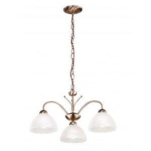 Milanese 3 Arm Antique Brass Ceiling Light