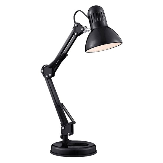 Shiny Black Hobby Table Lamp